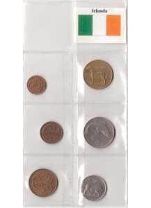 IRLANDA Set composto da 1/2 Penny 1 - Penny - 2 - 5 - 10 - 20 Pence Circolati